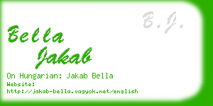 bella jakab business card